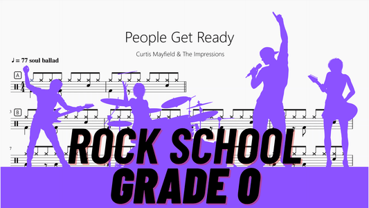 People Get Ready【Rock school Lv0】 - 鼓譜 Drumtabs ドラム楽譜