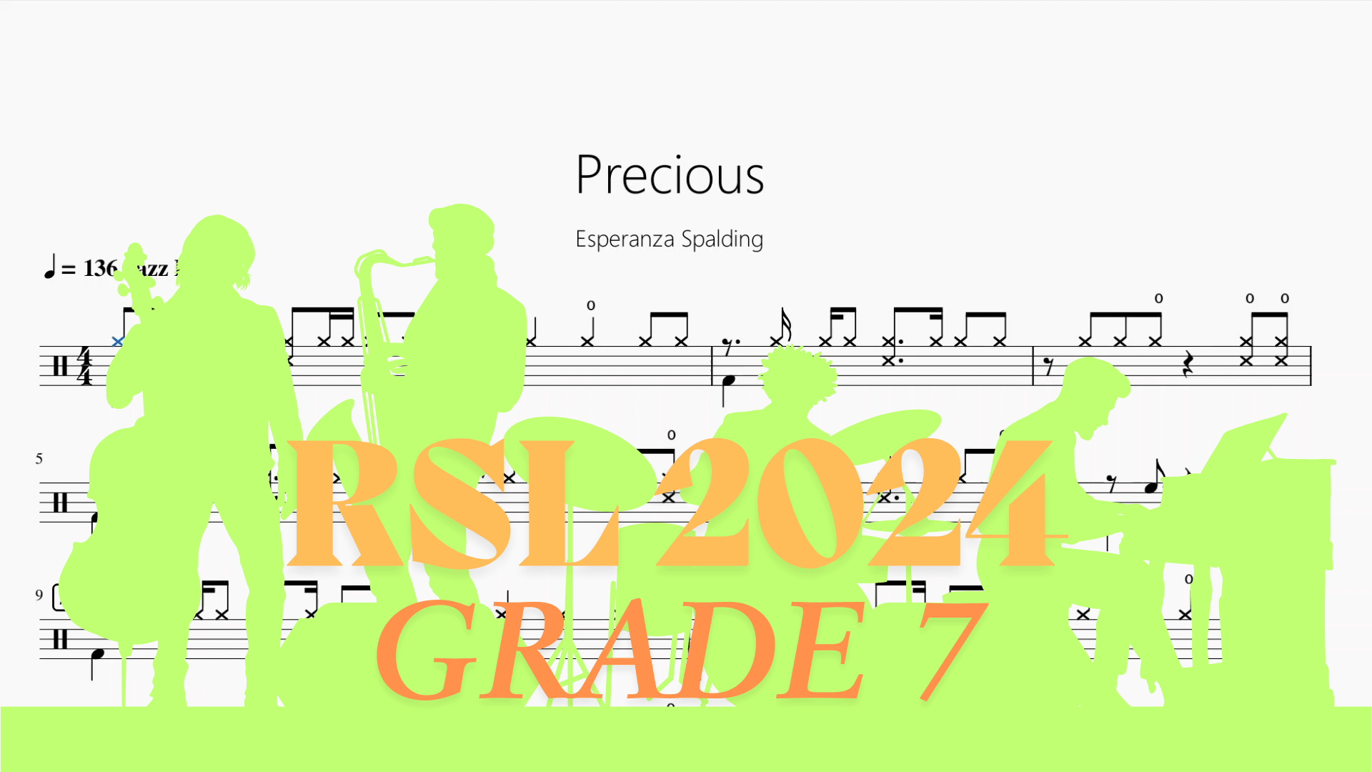 Precious【Rock school Lv7】 - 鼓譜 Drumtabs ドラム楽譜