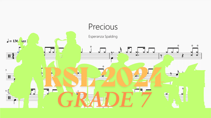 Precious【Rock school Lv7】 - 鼓譜 Drumtabs ドラム楽譜