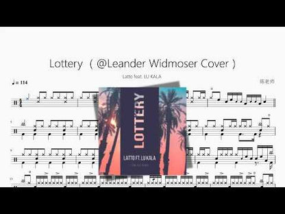 Lottery （@Leander Widmoser Cover）【Latto feat. LU KALA 】 动态鼓谱视频