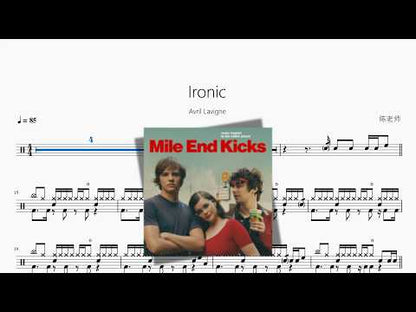 Ironic【Avril Lavigne】 动态鼓谱视频