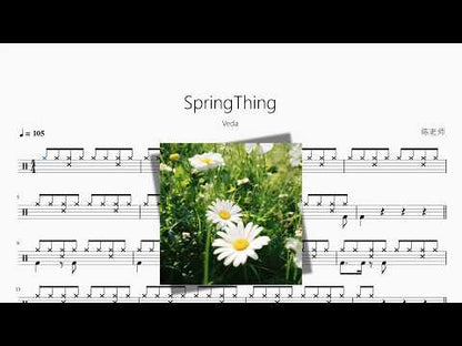 SpringThing【Veda】 动态鼓谱视频