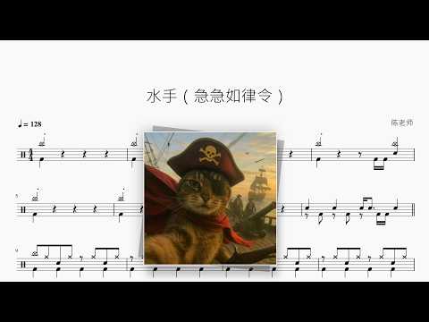 水手（急急如律令）【杨凯升】 动态鼓谱视频