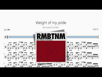Weight of my pride【Pay money To my Pain】 动态鼓谱视频