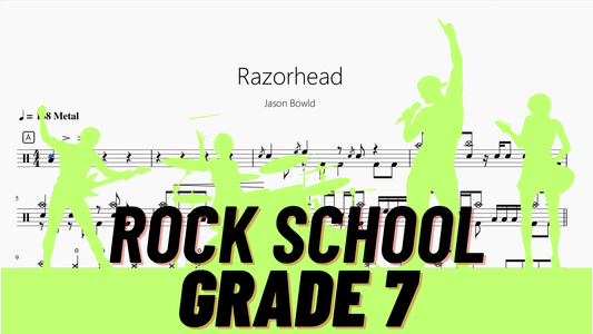 Razorhead【Rock school Lv7】 - 鼓譜 Drumtabs ドラム楽譜