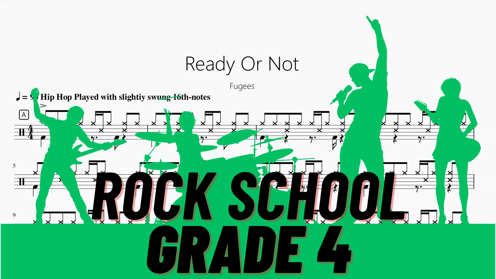 Ready Or Not【Rock school Lv4】 - 鼓譜 Drumtabs ドラム楽譜