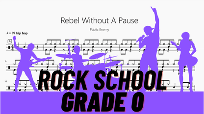 Rebel Without A Pause【Rock school Lv0】 - 鼓譜 Drumtabs ドラム楽譜