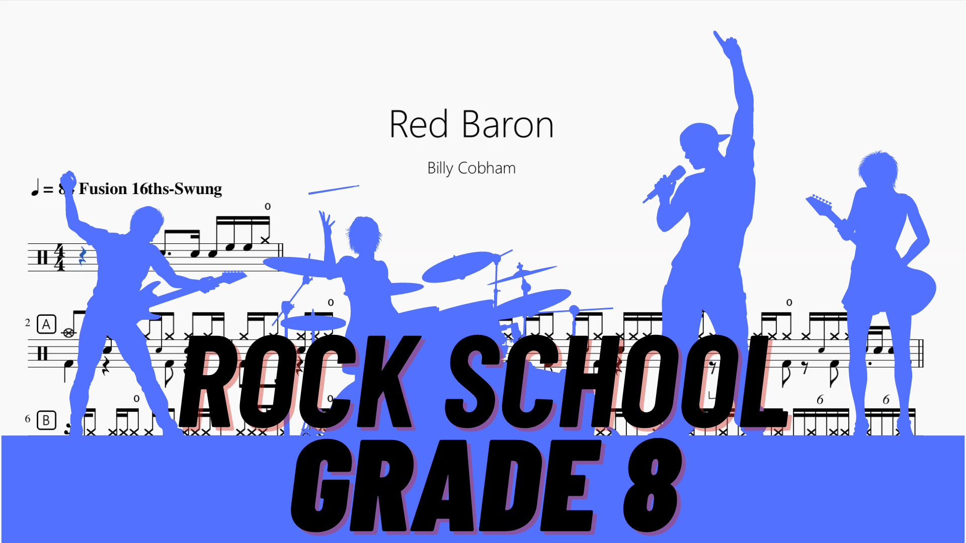 Red Baron【Rock school Lv8】 - 鼓譜 Drumtabs ドラム楽譜