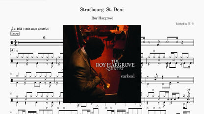 Roy Hargrove - Strasbourg / St.Denis - 鼓譜 Drumtabs ドラム楽譜