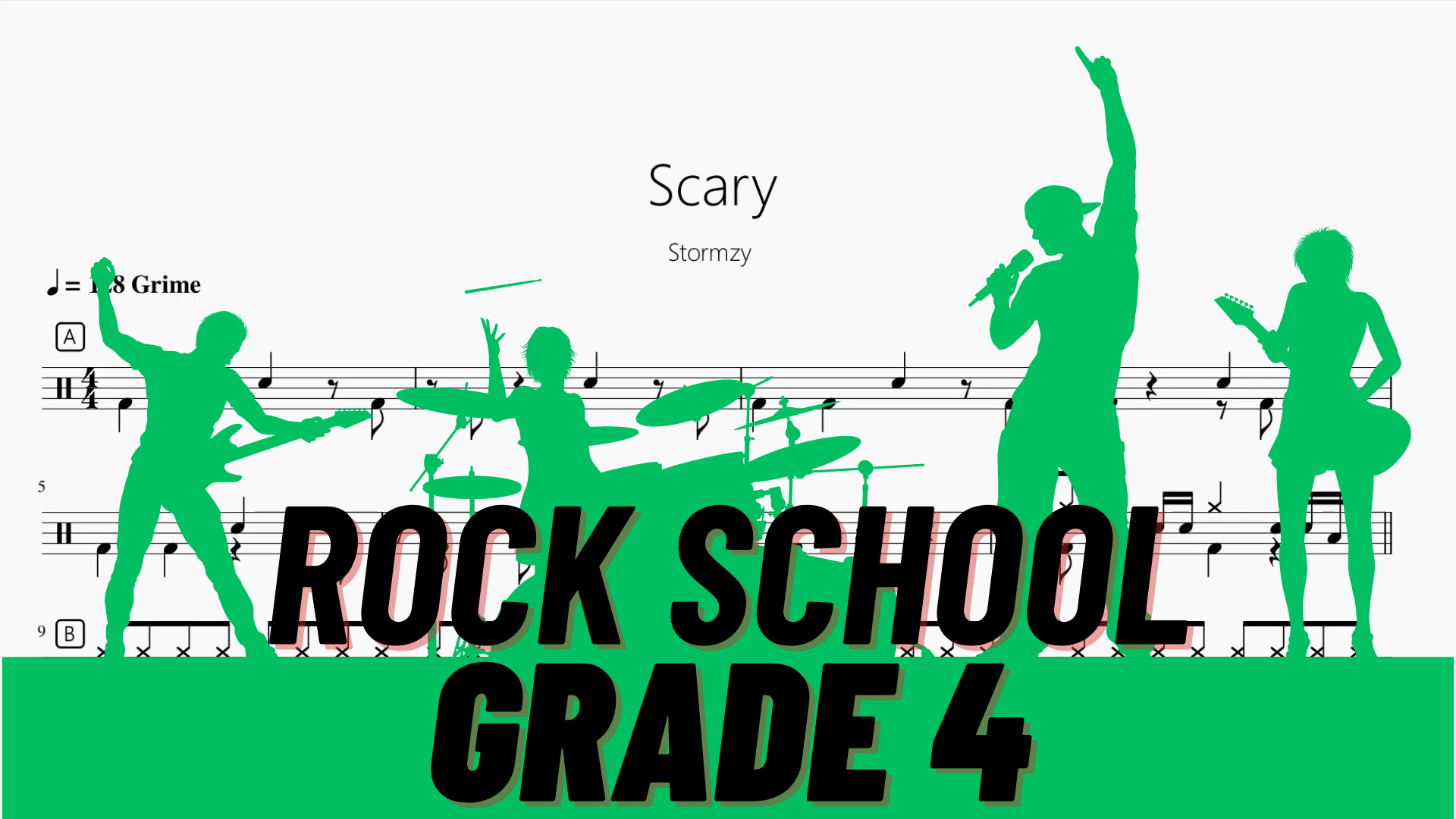 Scary【Rock school Lv4】 - 鼓譜 Drumtabs ドラム楽譜