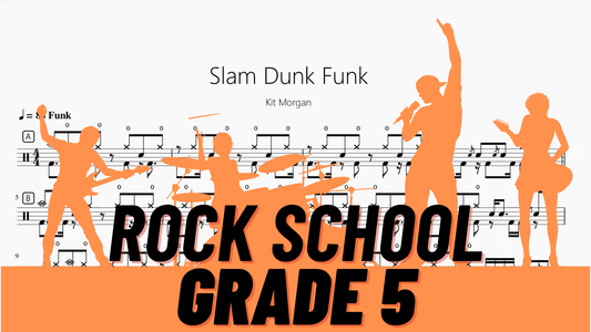 Slam Dunk Funk【Rock school Lv5】 - 鼓譜 Drumtabs ドラム楽譜