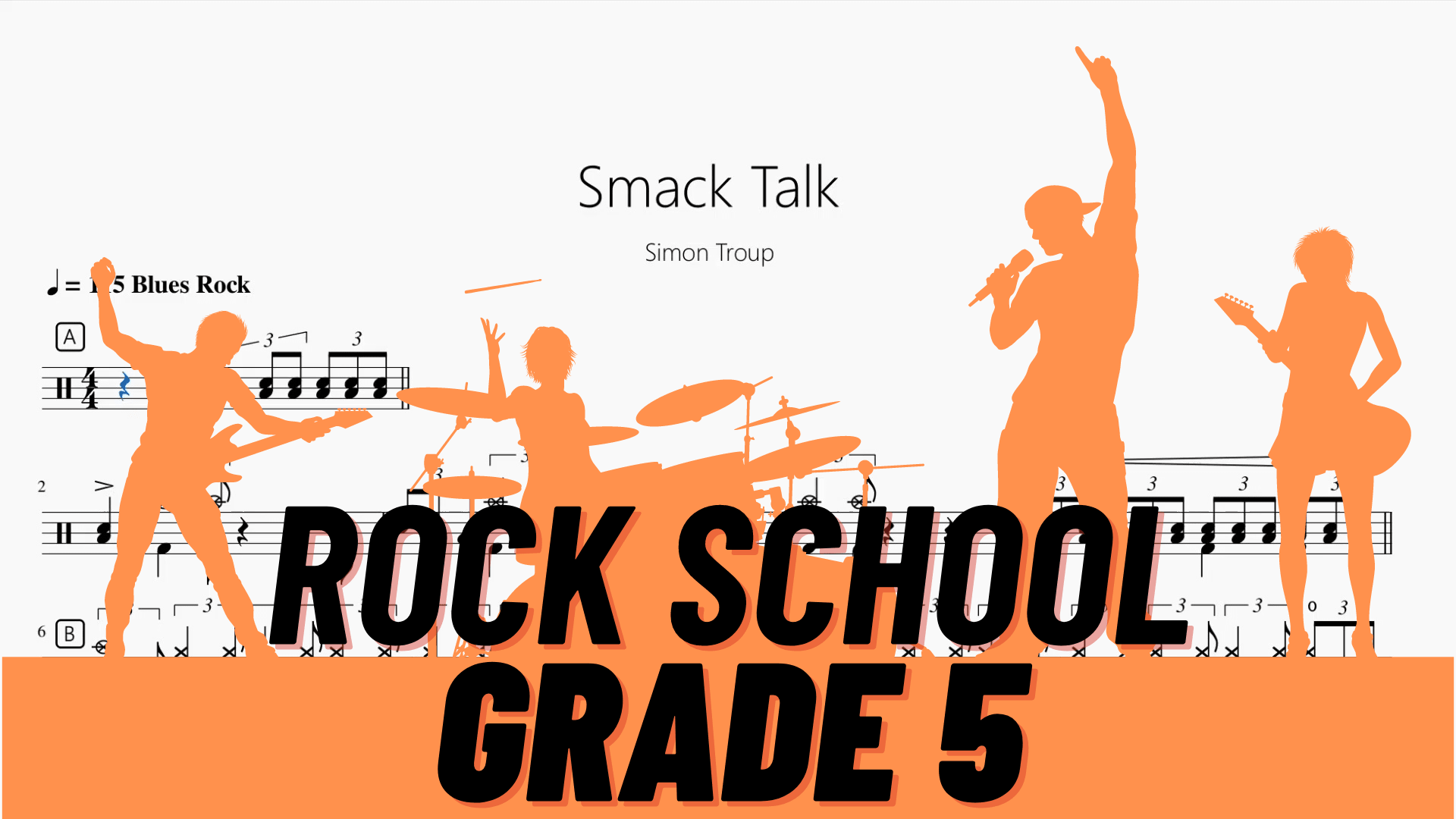 Smack Talk【Rock school Lv5】 - 鼓譜 Drumtabs ドラム楽譜