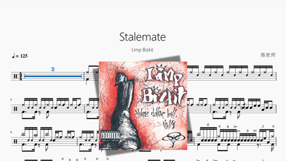 Stalemate【Limp Bizkit】 — partitura de batería Drumtabs