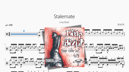 Stalemate【Limp Bizkit】 - 鼓譜 Drumtabs ドラム楽譜
