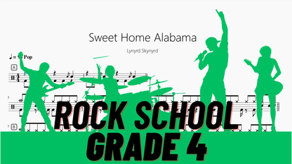 Sweet Home Alabama【Rock school Lv4】 - 鼓譜 Drumtabs ドラム楽譜