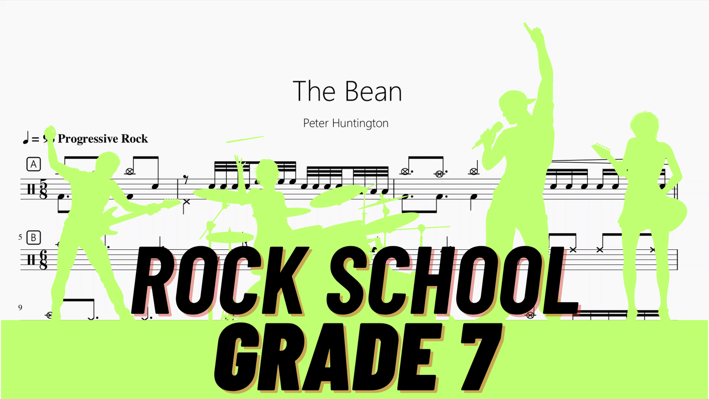 The Bean【Rock school Lv7】 - 鼓譜 Drumtabs ドラム楽譜