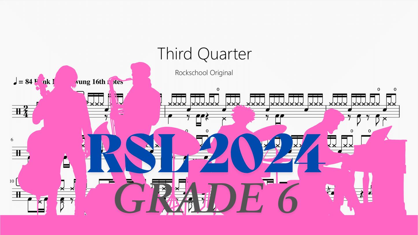 Third Quarter【Rock school Lv6】 - 鼓譜 Drumtabs ドラム楽譜