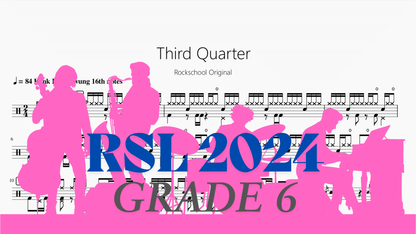 Third Quarter【Rock school Lv6】 - 鼓譜 Drumtabs ドラム楽譜