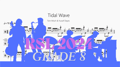 Tidal Wave【Rock school Lv8】 - 鼓譜 Drumtabs ドラム楽譜
