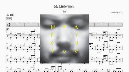 Toe - My Little Wish - 鼓譜 Drumtabs ドラム楽譜