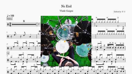 Vlade Guigni - No End - 鼓譜 Drumtabs ドラム楽譜