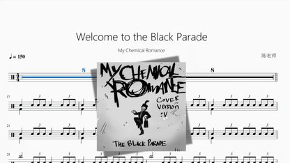 Welcome to the Black Parade【My Chemical Romance】 - 鼓譜 Drumtabs ドラム楽譜