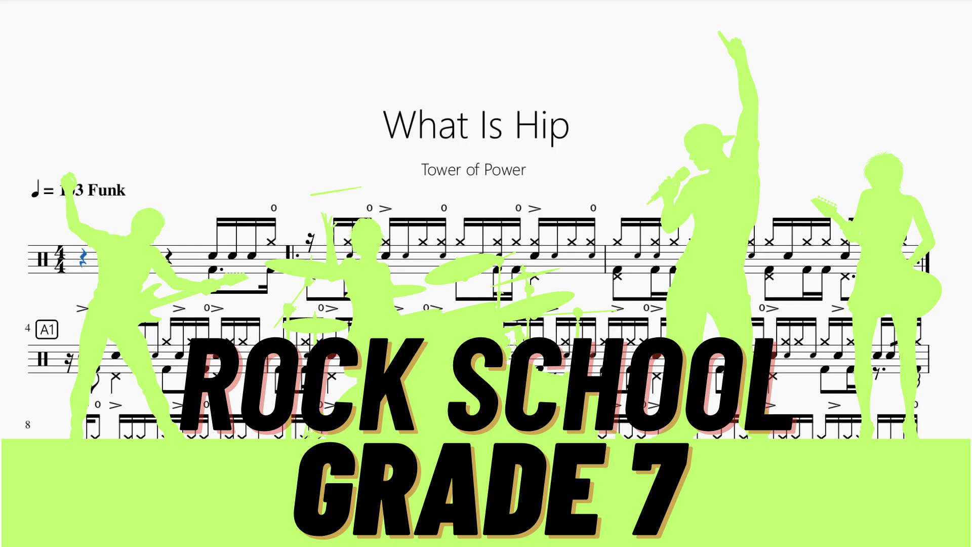 What Is Hip【Rock school Lv7】 - 鼓譜 Drumtabs ドラム楽譜