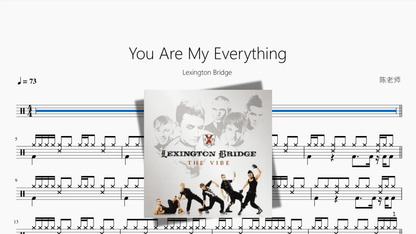 You Are My Everything【Lexington Bridge】 — partitura de batería Drumtabs